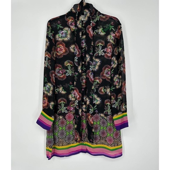 ALEXIS Foley Tapestry Floral Top Midnight Bloom - Picture 4 of 10